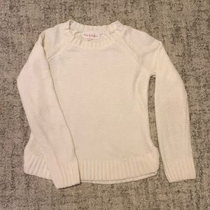 Pink Republic White Girls Sweater Medium 10/12